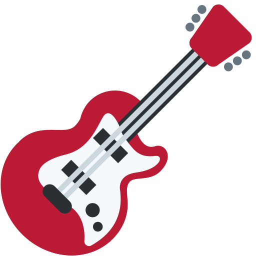 Chitarra per Twitter (X) Twemoji 15.0.3