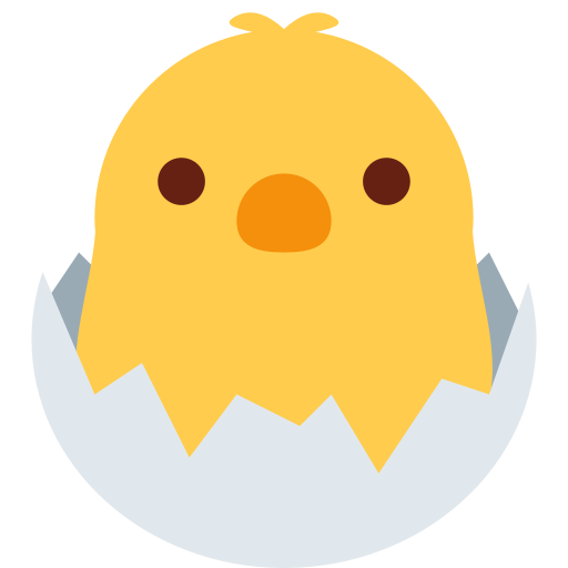 Gà mới nở cho Twitter (X) Twemoji 15.0.3