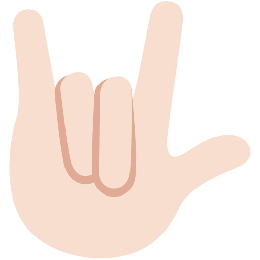 Gesto lásky: Světlý tón pleti pro Twitter (X) Twemoji 15.0.3