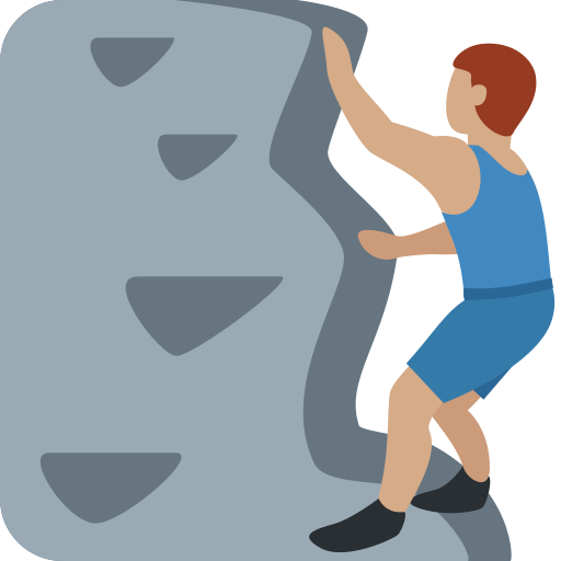 Home Escalada: Pell Mitjà per Twitter (X) Twemoji 15.0.3