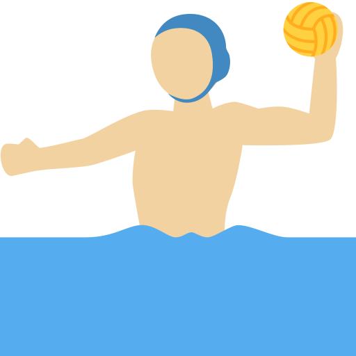 Joueur De Water-Polo: Peau Moyennement Claire pour Twitter (X) Twemoji 15.0.3