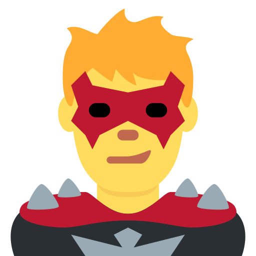 רשע בעל כוחות על עבור Twitter (X) Twemoji 15.0.3