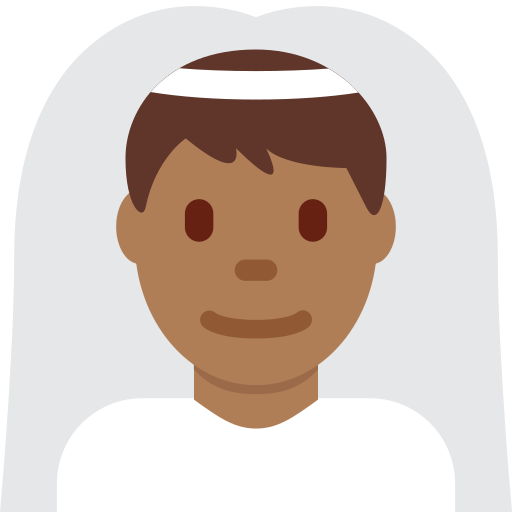 Homme Avec Voile: Peau Mate pour Twitter (X) Twemoji 15.0.3