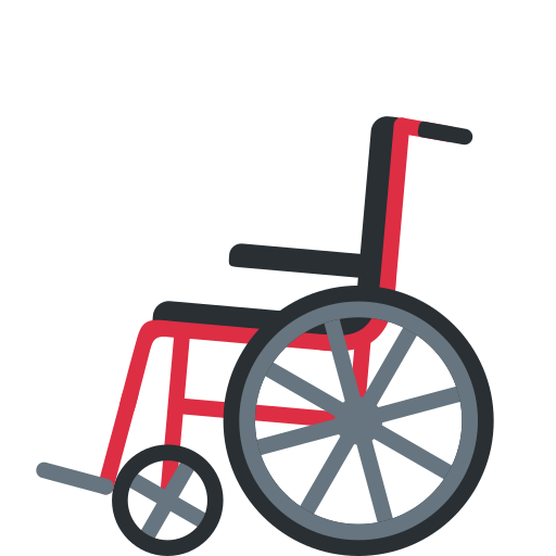 Ruční invalidní vozík pro Twitter (X) Twemoji 15.0.3