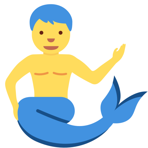 Merman pro Twitter (X) Twemoji 15.0.3
