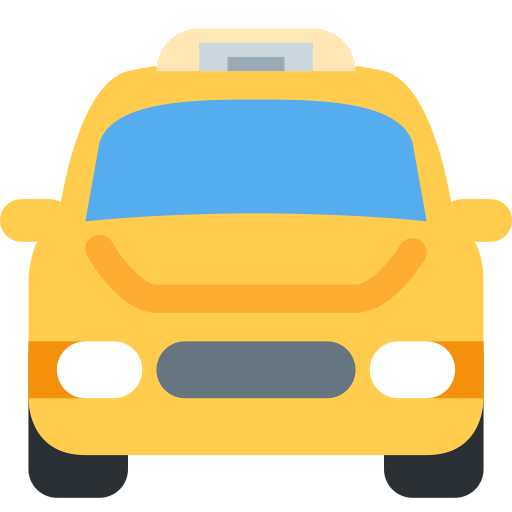 Taxi que ve per Twitter (X) Twemoji 15.0.3