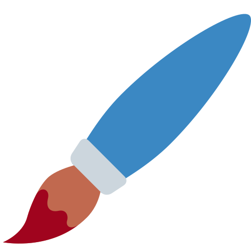 Paintbrush for Twitter (X) Twemoji 15.0.3