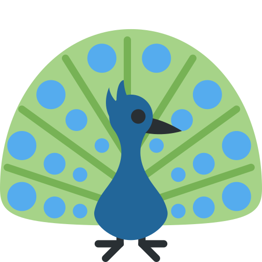 Peacock pro Twitter (X) Twemoji 15.0.3