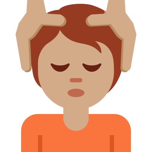 Ansigtsmassage: medium teint for Twitter (X) Twemoji 15.0.3