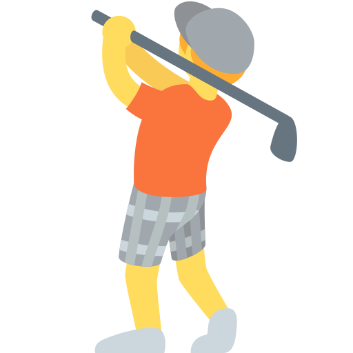 Golfista pro Twitter (X) Twemoji 15.0.3