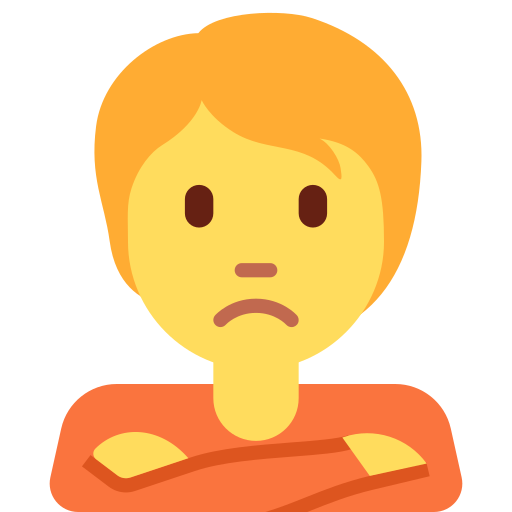 Osoba Pouting pro Twitter (X) Twemoji 15.0.3