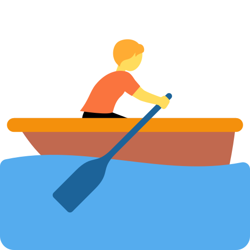 Vaixell de rems persona per Twitter (X) Twemoji 15.0.3