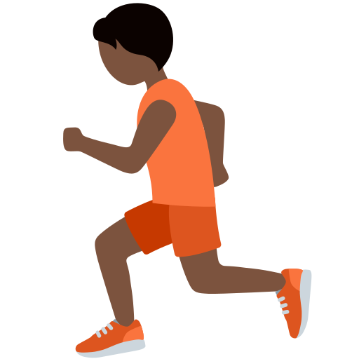 第跑步者: 较深肤色号为第Twitter (X) Twemoji 15.0.3号