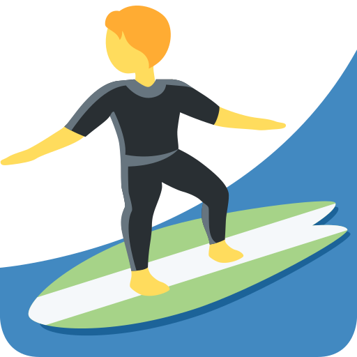 Personne Faisant Du Surf pour Twitter (X) Twemoji 15.0.3