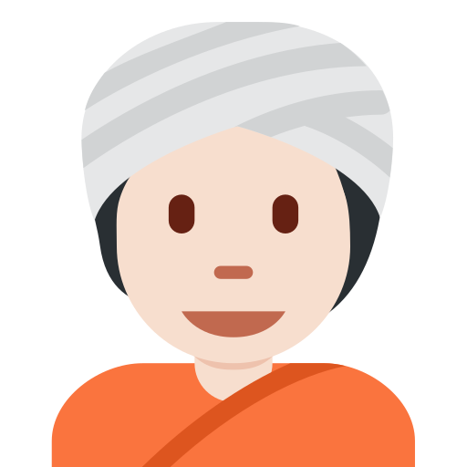 Pessoa Com Turbante: Pele Clara para Twitter (X) Twemoji 15.0.3