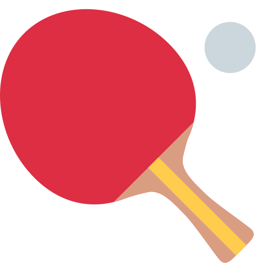 Ping pong pro Twitter (X) Twemoji 15.0.3