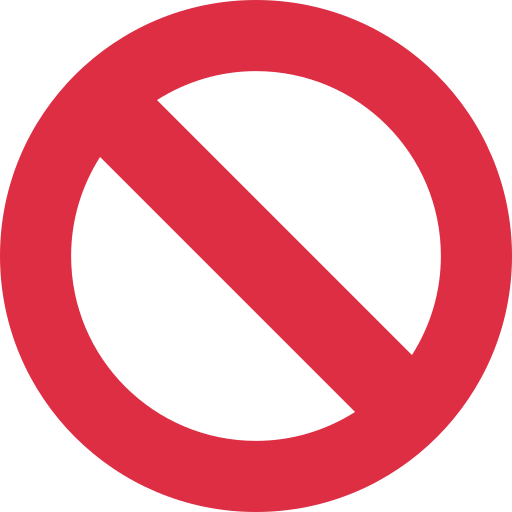 אסור עבור Twitter (X) Twemoji 15.0.3