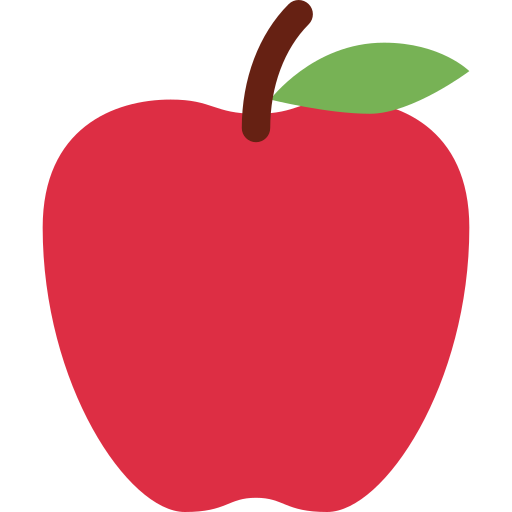 Manzana Roja para Twitter (X) Twemoji 15.0.3