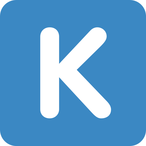 Regional Indicator Symbol Letter K per Twitter (X) Twemoji 15.0.3