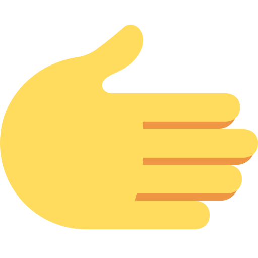 Mão Para A Direita para Twitter (X) Twemoji 15.0.3