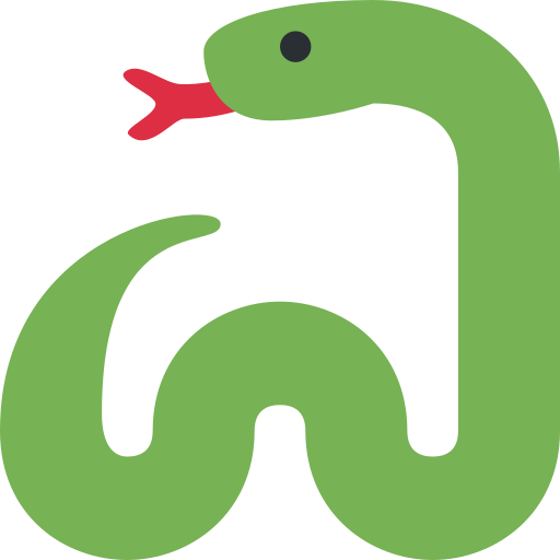 Käärme varten Twitter (X) Twemoji 15.0.3