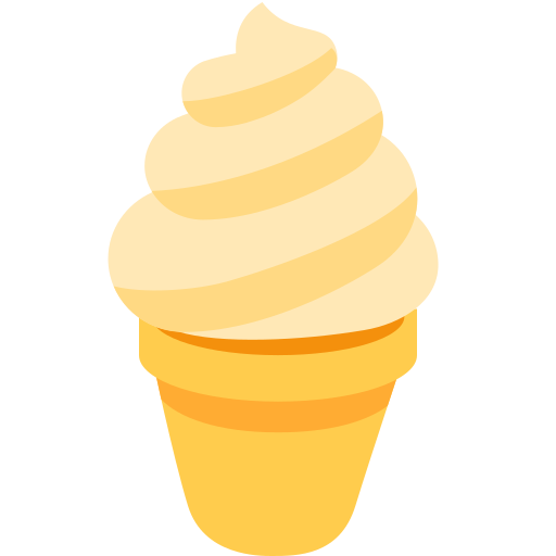 Cono Gelato per Twitter (X) Twemoji 15.0.3