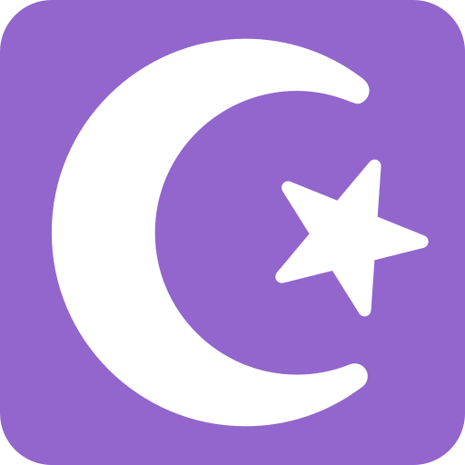 Estrella i mitja lluna per Twitter (X) Twemoji 15.0.3