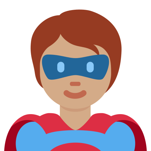 Supererou: zece medii pentru Twitter (X) Twemoji 15.0.3