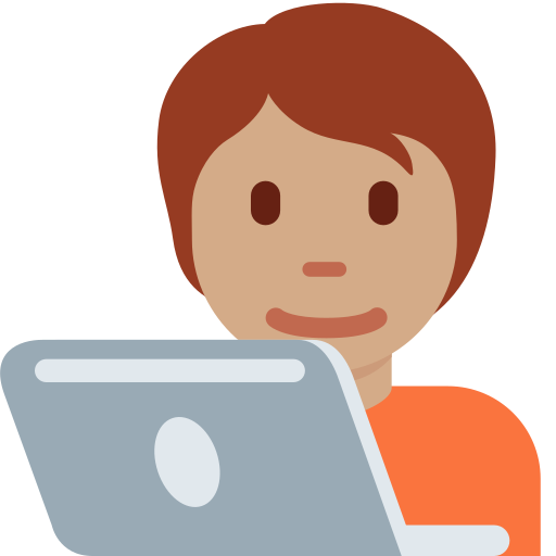 Τεχνολόγος: μεσαίος τόνος δέρματος για Twitter (X) Twemoji 15.0.3