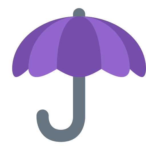 Paraigua per Twitter (X) Twemoji 15.0.3