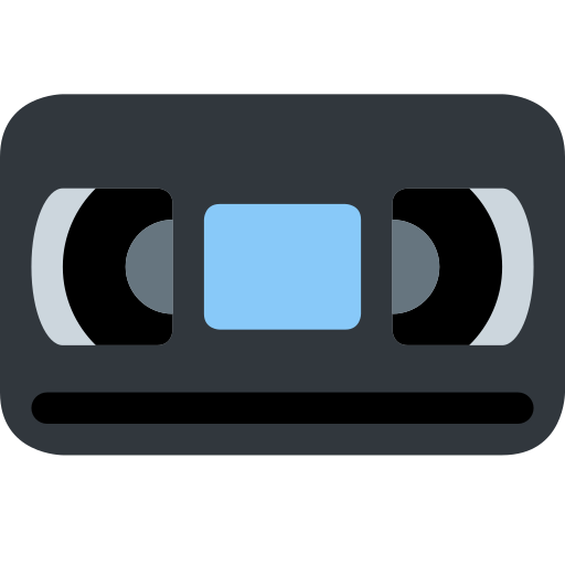 Kaseta wideo dla Twitter (X) Twemoji 15.0.3