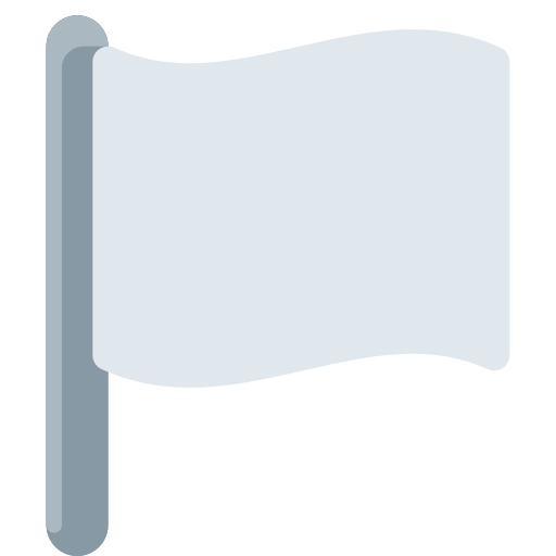 Bandera blanca per Twitter (X) Twemoji 15.0.3