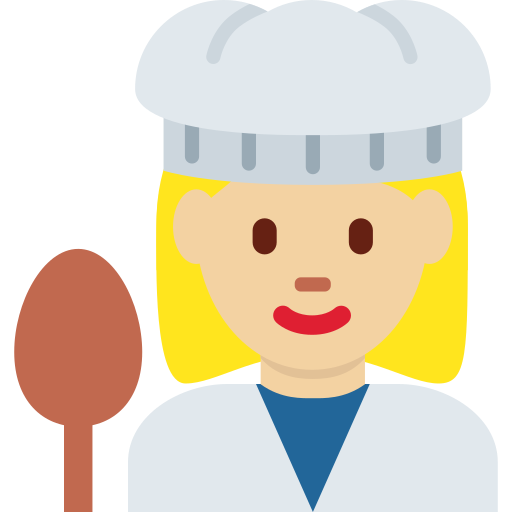 Μαγείρισσα: μεσαίος-ανοιχτόχρωμος τόνος δέρματος για Twitter (X) Twemoji 15.0.3