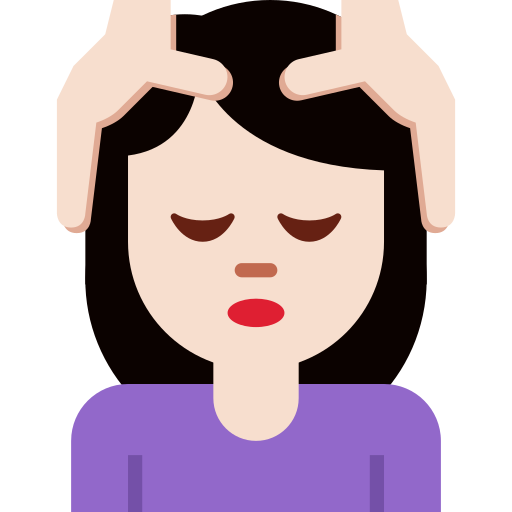 Masáž ženy: Světlý tón pleti pro Twitter (X) Twemoji 15.0.3