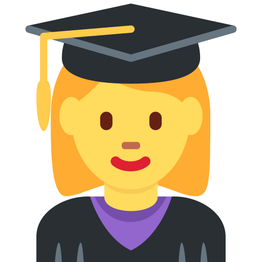 Studentessa per Twitter (X) Twemoji 15.0.3