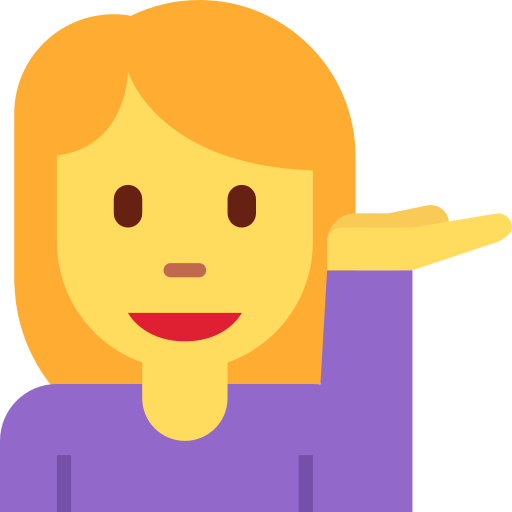 Perempuan menadah tangan untuk Twitter (X) Twemoji 15.0.3