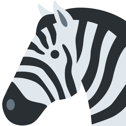 Zebra for Twitter (X) Twemoji 15.0.3