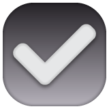 Kryssruta med bockmarkering för WhatsApp 2.25.1.75