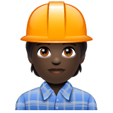 Bouwvakker: donkere huidskleur voor WhatsApp 2.25.1.75