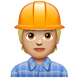 Treballador de la construcció: pell mitjana-clara per WhatsApp 2.25.1.75