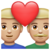 Par med hjerte: mand, mand og medium til lys teint for WhatsApp 2.25.1.75