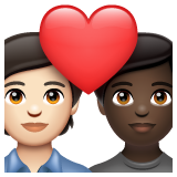Par med hjerte: voksen, voksen, lys teint og mørk teint for WhatsApp 2.25.1.75