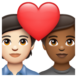 Coppia Con Cuore: Persona, Persona, Carnagione Chiara, Carnagione Abbastanza Scura per WhatsApp 2.25.1.75