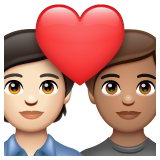 Par med hjerte: voksen, voksen, lys teint og medium teint for WhatsApp 2.25.1.75