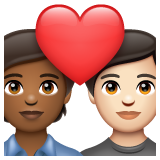 Coppia Con Cuore: Persona, Persona, Carnagione Abbastanza Scura, Carnagione Chiara per WhatsApp 2.25.1.75