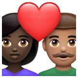 Coppia Con Cuore: Donna, Uomo, Carnagione Scura, Carnagione Olivastra per WhatsApp 2.25.1.75