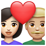 Casal Apaixonado: Mulher, Homem, Pele Clara, Pele Morena Clara para WhatsApp 2.25.1.75