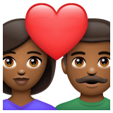 Couple Avec Cœur: Femme, Homme, Peau Mate pour WhatsApp 2.25.1.75