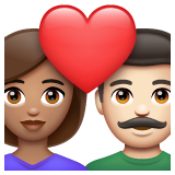 Coppia Con Cuore: Donna, Uomo, Carnagione Olivastra, Carnagione Chiara per WhatsApp 2.25.1.75