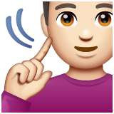 Homem Surdo: Pele Clara para WhatsApp 2.25.1.75